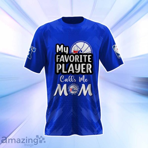Philadelphia 76ers NBA Myfavorite Player Call Me Mom 3D Shirt Product Photo 2