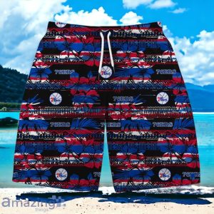 Philadelphia 76ers Team Logo Pattern Vintage Hawaiian Shirt And Short Product Photo 3