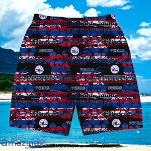 Philadelphia 76ers Team Logo Pattern Vintage Hawaiian Shirt And Short Product Photo 4