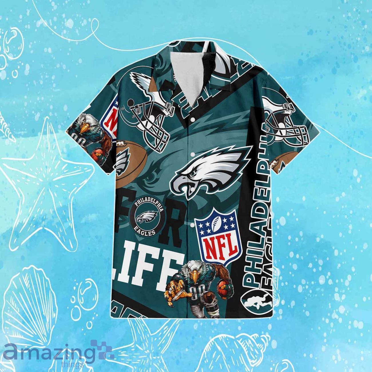 Philadelphia Eagles NFL Combo Hawaiian Shirt & Short Trending Gift For Fans image Philadelphia Eagles NFL Combo Hawaiian Shirt & Short Trending Gift For Fans Product Photo 2
