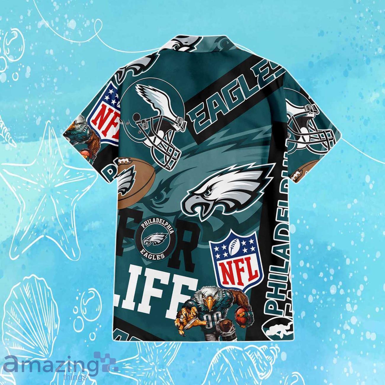 Philadelphia Eagles NFL Combo Hawaiian Shirt & Short Trending Gift For Fans image Philadelphia Eagles NFL Combo Hawaiian Shirt & Short Trending Gift For Fans Product Photo 3