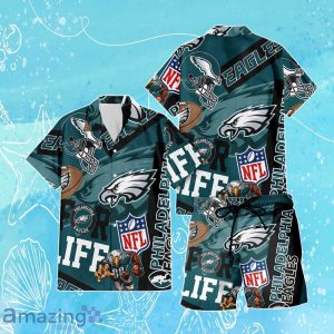 Philadelphia Eagles NFL Combo Hawaiian Shirt & Short Trending Gift For Fans Product Photo 1