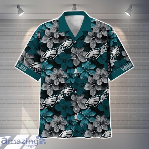 Philadelphia Eagles NFL Flower Hawaiian Shirt Custom Name Gift Ideas For Men Women Product Photo 2