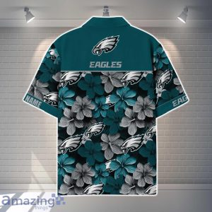 Philadelphia Eagles NFL Flower Hawaiian Shirt Custom Name Gift Ideas For Men Women image Philadelphia Eagles NFL Flower Hawaiian Shirt Custom Name Gift Ideas For Men Women Product Photo 3
