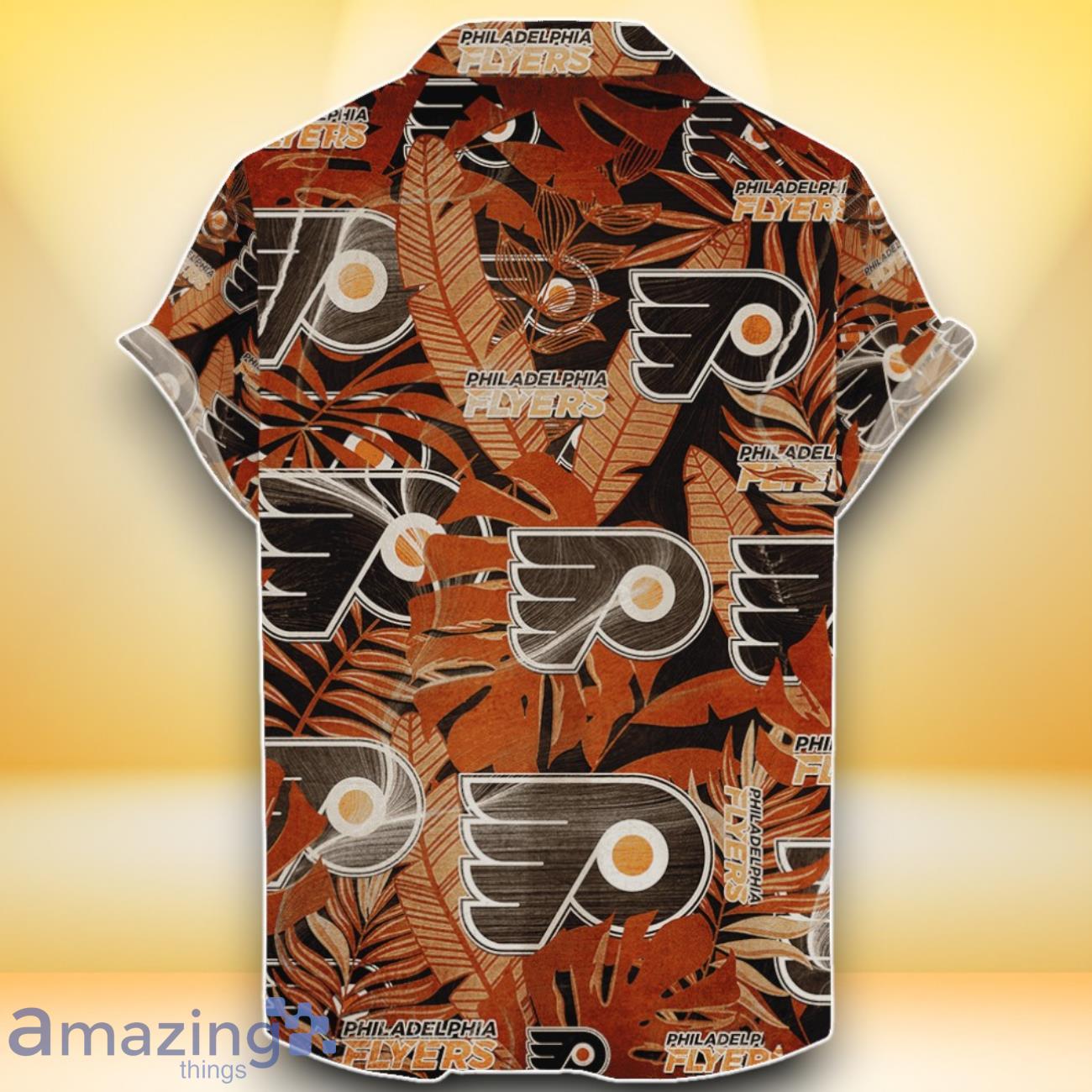 Philadelphia Flyers NHL Hawaiian Shirt Retro Style Special Edition For Fans image Philadelphia Flyers NHL Hawaiian Shirt Retro Style Special Edition For Fans Product Photo 2