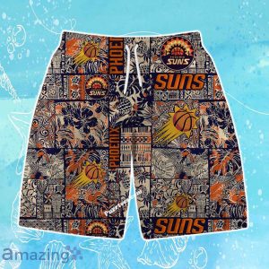 Phoenix Suns NBA Logo Vintage Floral Pattern Hawaiian Shirt & Short Product Photo 3