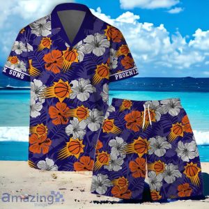 Phoenix Suns NBA Team Logo Hawaiian Shirt And Short Vintage Pattern Product Photo 1