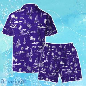 Phoenix Suns Team Logo Beach Vibes Pattern Hawaiian Shirt & Short Product Photo 2