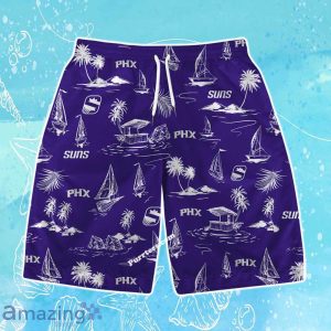 Phoenix Suns Team Logo Beach Vibes Pattern Hawaiian Shirt & Short Product Photo 3