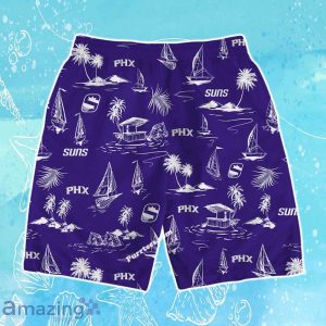 Phoenix Suns Team Logo Beach Vibes Pattern Hawaiian Shirt & Short Product Photo 4