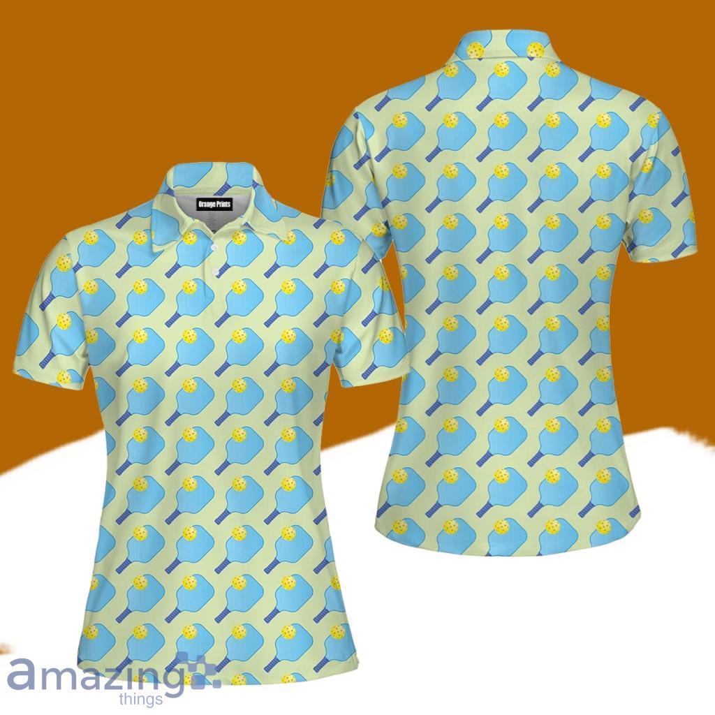 Pickleball Blue Nature Polo Shirt For Women Gift Golf Lover image Pickleball Blue Nature Polo Shirt For Women Gift Golf Lover Product Photo 1