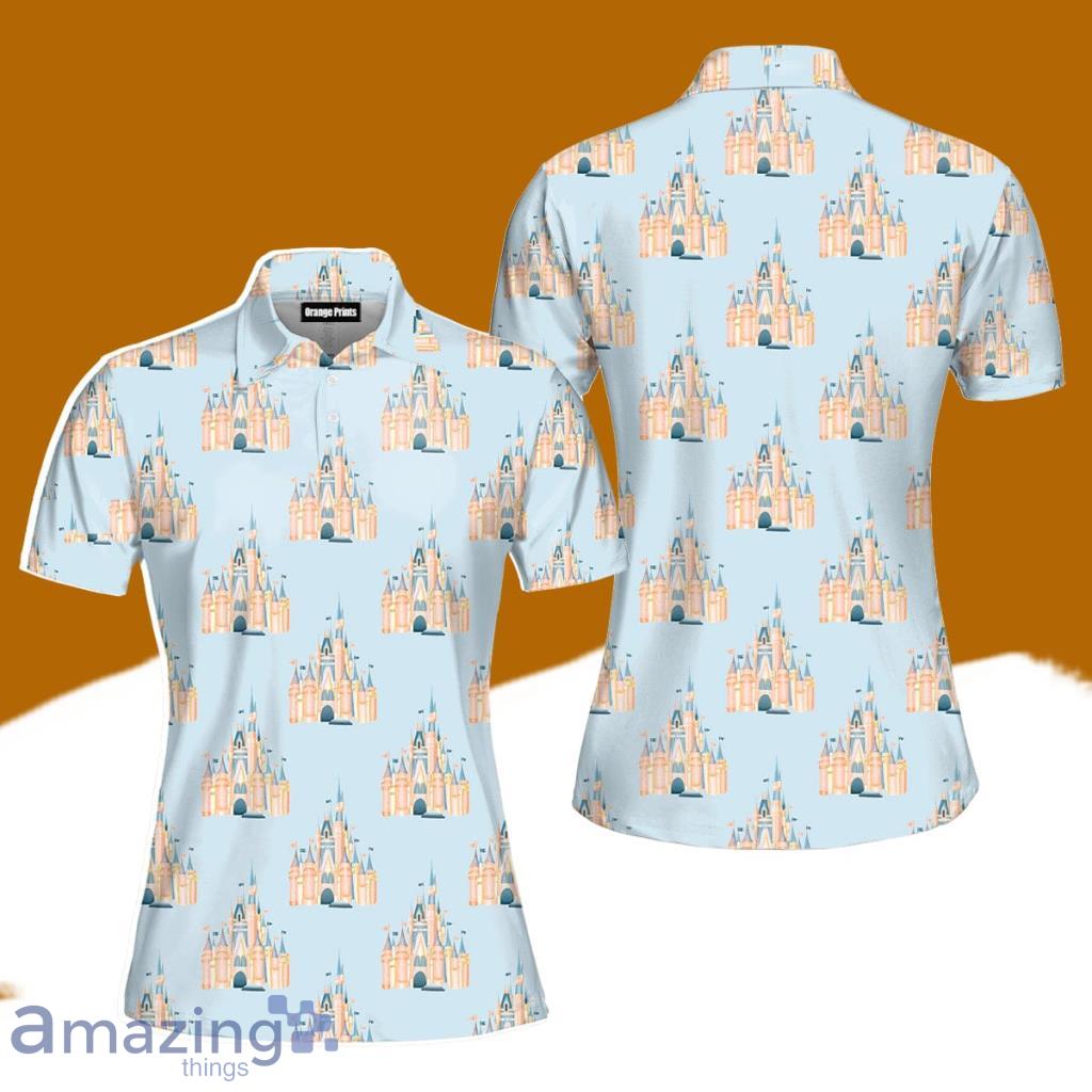 Pink Castle Magic Kingdom Polo Shirt For Women Gift Golf Lover image Pink Castle Magic Kingdom Polo Shirt For Women Gift Golf Lover Product Photo 1
