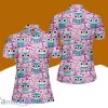 Pink Owls Hippie Polo Shirt For Women Gift Golf Lover