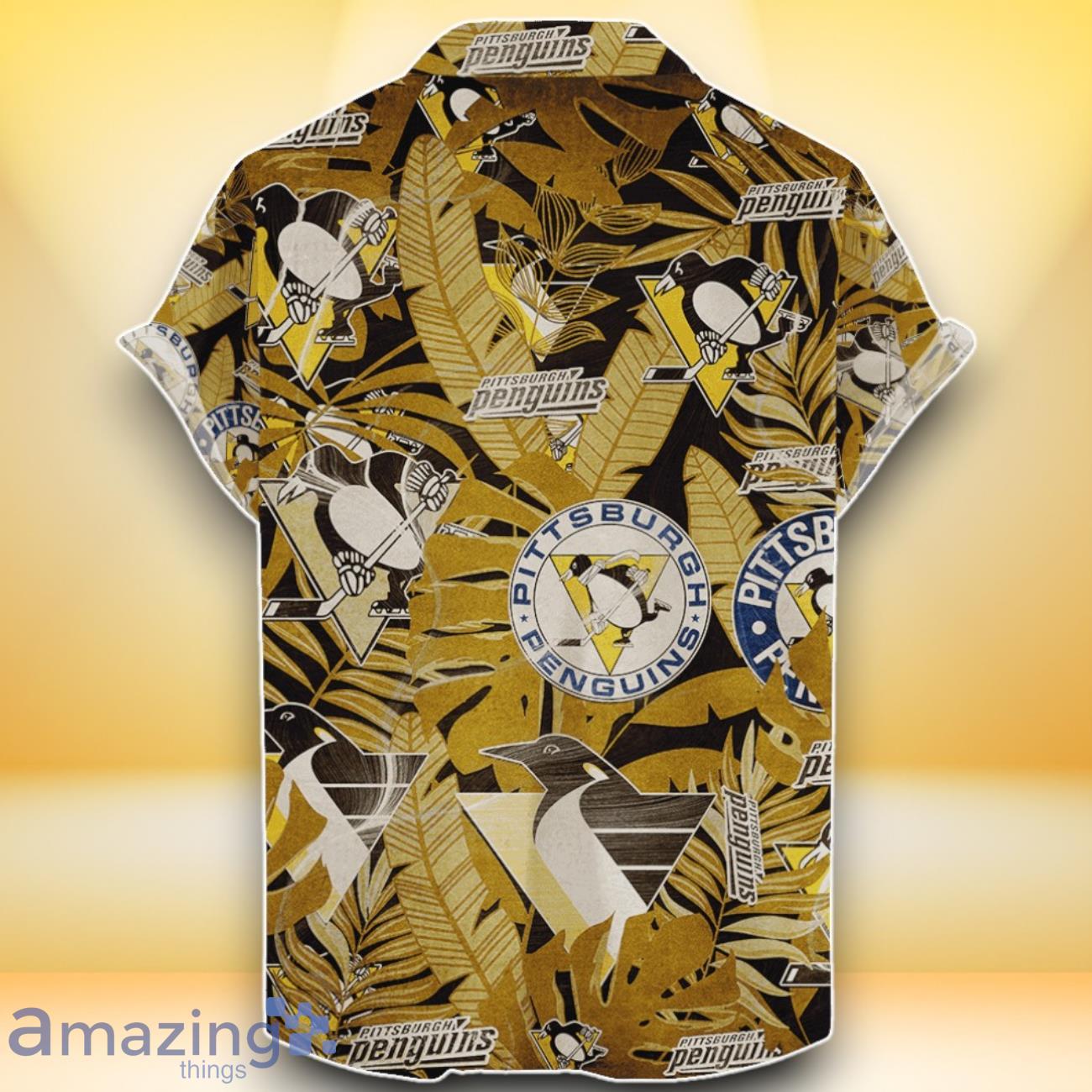 Pittsburgh Penguins NHL Hawaiian Shirt Retro Style Special Edition For Fans image Pittsburgh Penguins NHL Hawaiian Shirt Retro Style Special Edition For Fans Product Photo 2