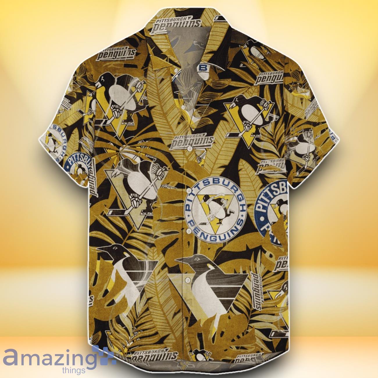 Pittsburgh Penguins NHL Hawaiian Shirt Retro Style Special Edition For Fans image Pittsburgh Penguins NHL Hawaiian Shirt Retro Style Special Edition For Fans Product Photo 1