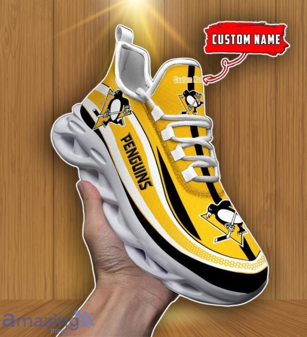 Pittsburgh Penguins NHL Personalized Max Soul Shoes Cherish Every Step Product Photo 3