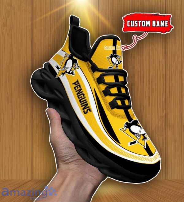 Pittsburgh Penguins NHL Personalized Max Soul Shoes Cherish Every Step Product Photo 1