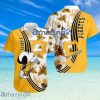 Pittsburgh Pirates Logo Snoopy Pattern Tropical Button Down Hawaiian Shirt