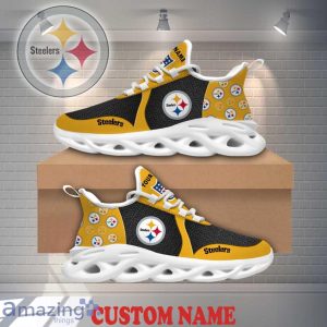Pittsburgh Steelers Max Soul Shoes Logo Pattern Custom Name Best Gift For NFL Fans Product Photo 1