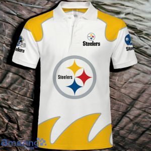 Pittsburgh Steelers Men's Polo Shirts Impressive Gift White Product Photo 2