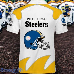 Pittsburgh Steelers Men's Polo Shirts Impressive Gift White Product Photo 3