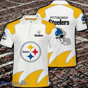 Pittsburgh Steelers Men's Polo Shirts Impressive Gift White Product Photo 1