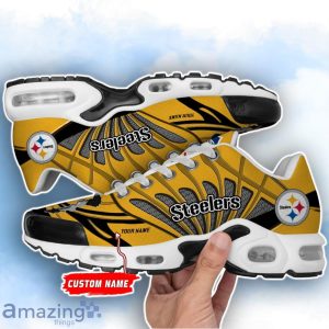 Pittsburgh Steelers NFL Custom Name TN Sport Shoes Air Glide Runners For Fans Product Photo 2