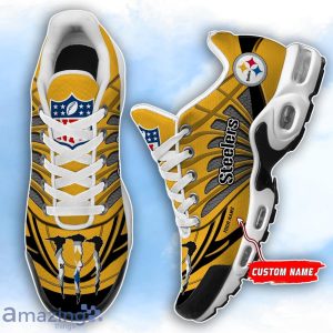 Pittsburgh Steelers NFL Custom Name TN Sport Shoes Air Glide Runners For Fans Product Photo 1