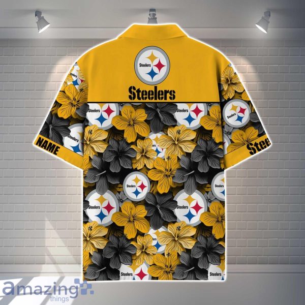 Pittsburgh Steelers NFL Flower Hawaiian Shirt Custom Name Gift Ideas For Men Women Product Photo 3