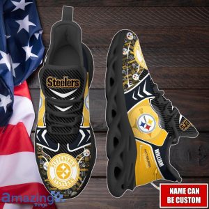 Pittsburgh Steelers NFL Max Soul Shoes New Trending Design Custom Name Product Photo 2