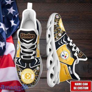 Pittsburgh Steelers NFL Max Soul Shoes New Trending Design Custom Name Product Photo 4