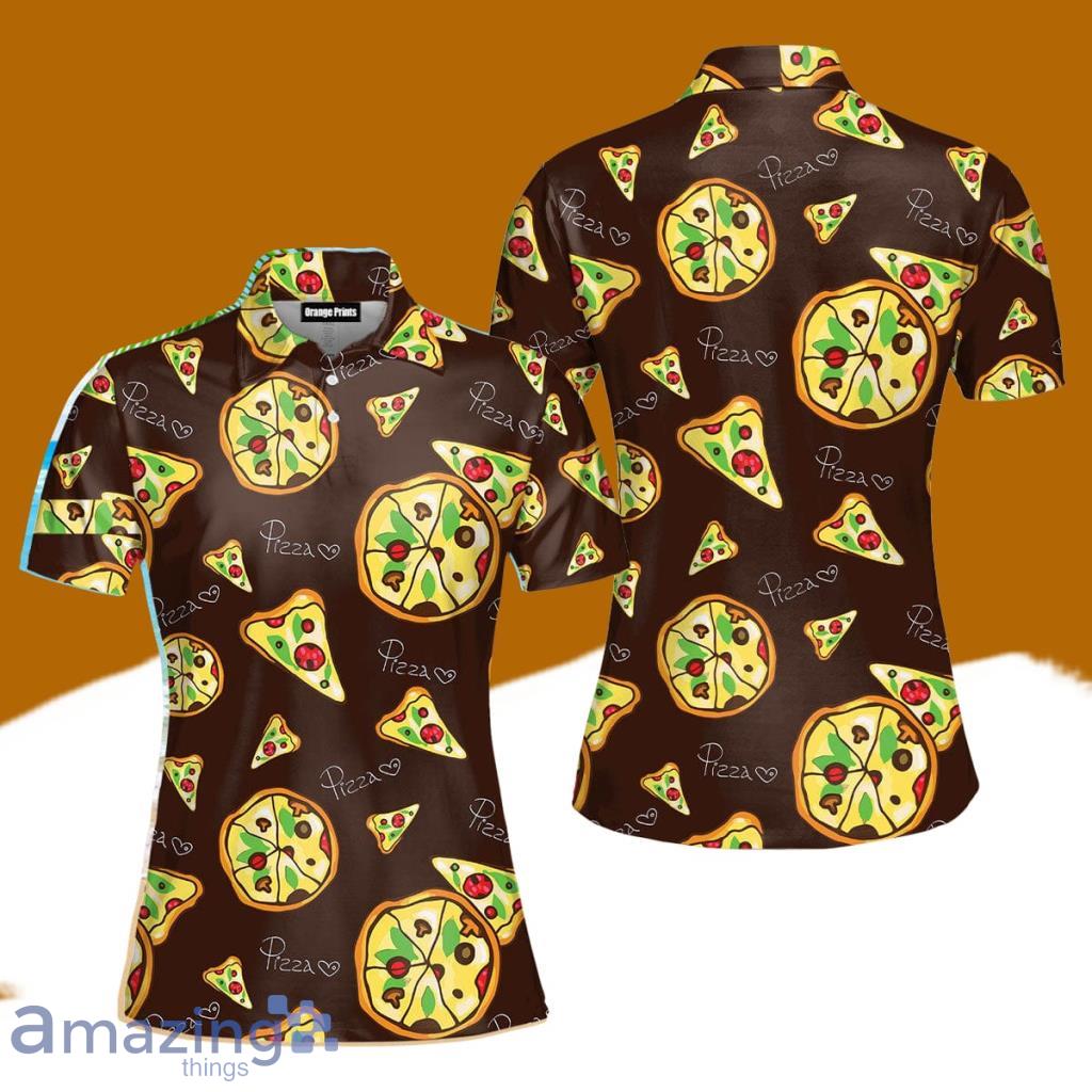 Pizza Summer Polo Shirt For Women Gift Golf Lover image Pizza Summer Polo Shirt For Women Gift Golf Lover Product Photo 1