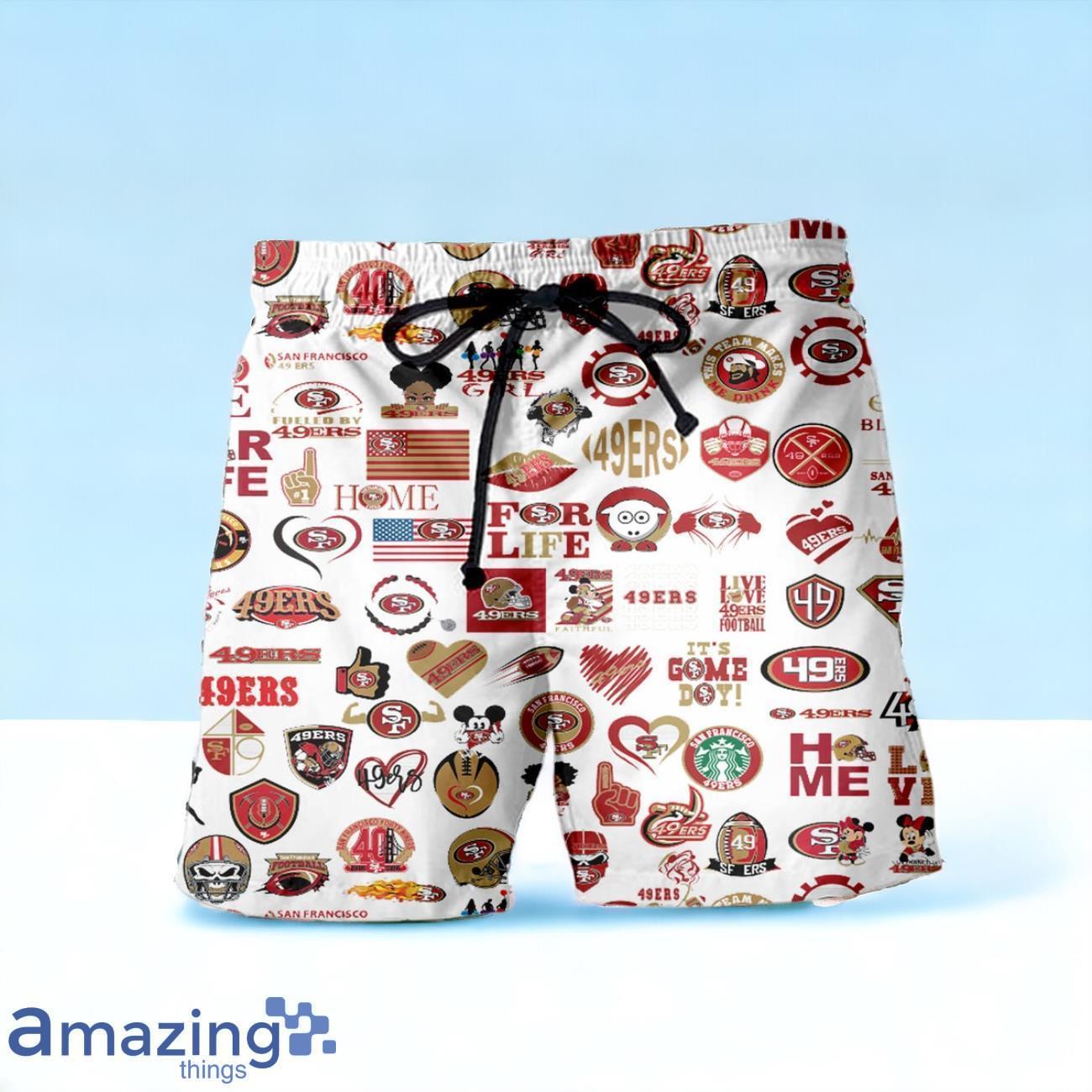 San Francisco 49ers NFL Hawaiian Shirt And Short Trending 2024 For Men Women image San Francisco 49ers NFL Hawaiian Shirt And Short Trending 2024 For Men Women Product Photo 3