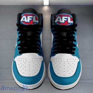 Port Adelaide Power AFL Air Jordan Hightop Shoes Custom Name Gift For Fans Product Photo 2