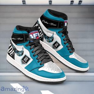 Port Adelaide Power AFL Air Jordan Hightop Shoes Custom Name Gift For Fans Product Photo 3