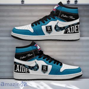 Port Adelaide Power AFL Air Jordan Hightop Shoes Custom Name Gift For Fans Product Photo 1