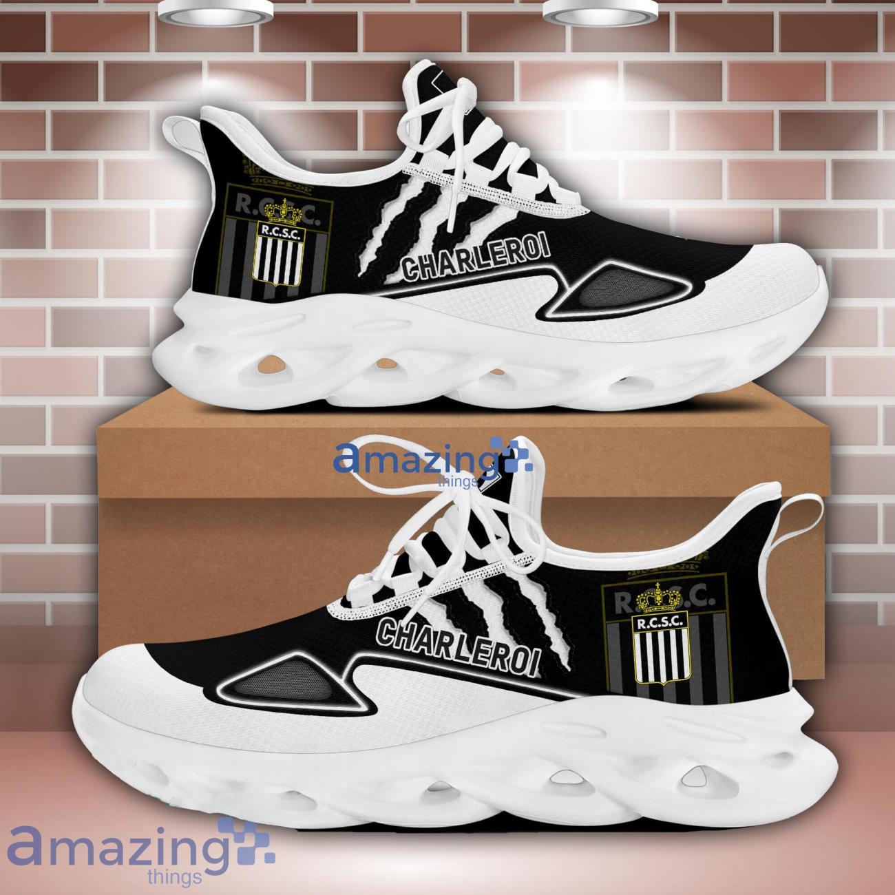 R. Charleroi S.C Max Soul Shoes Wolf Scratches Designs New Sneakers For Men And Women VVV507 image R. Charleroi S.C Max Soul Shoes Wolf Scratches Designs New Sneakers For Men And Women VVV507 Product Photo 2