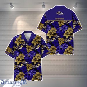 Baltimore Ravens NFL Flower Hawaiian Shirt Custom Name Gift Ideas For Men Women Product Photo 1