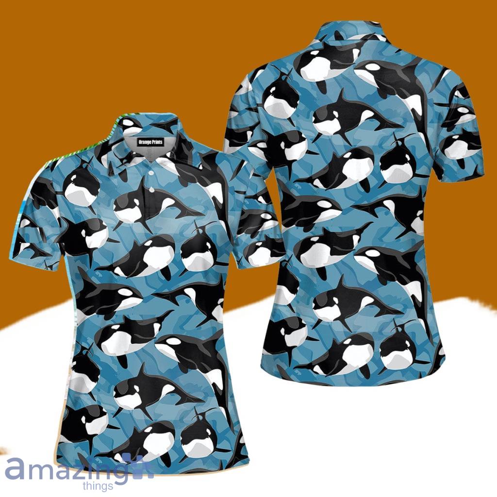 Realistic Killer Whale Orcinus Polo Shirt For Women Gift Golf Lover image Realistic Killer Whale Orcinus Polo Shirt For Women Gift Golf Lover Product Photo 1