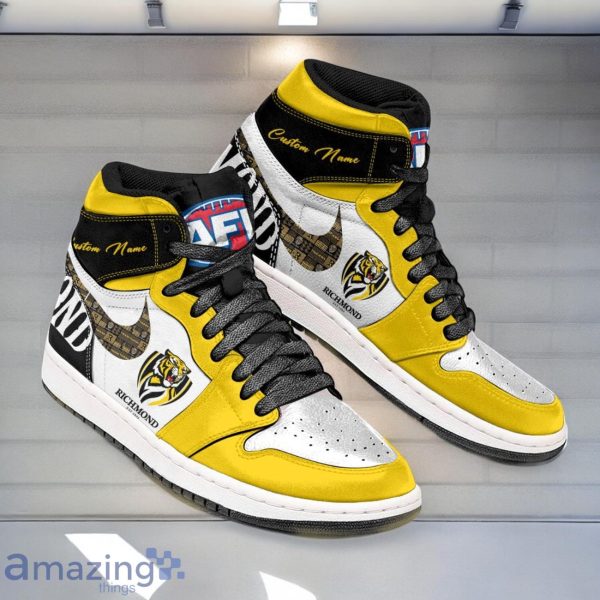 Richmond Tigers AFL Air Jordan Hightop Shoes Custom Name Gift For Fans Product Photo 3