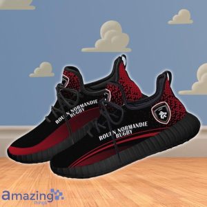 Rouen Normandie Rugby Black And Red Reze Shoes Sneaker Special Gift Product Photo 2