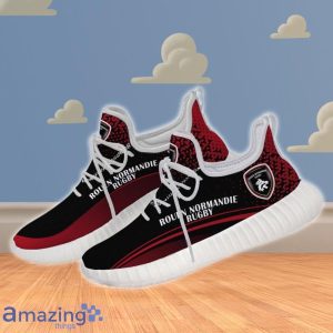 Rouen Normandie Rugby Black And Red Reze Shoes Sneaker Special Gift Product Photo 1