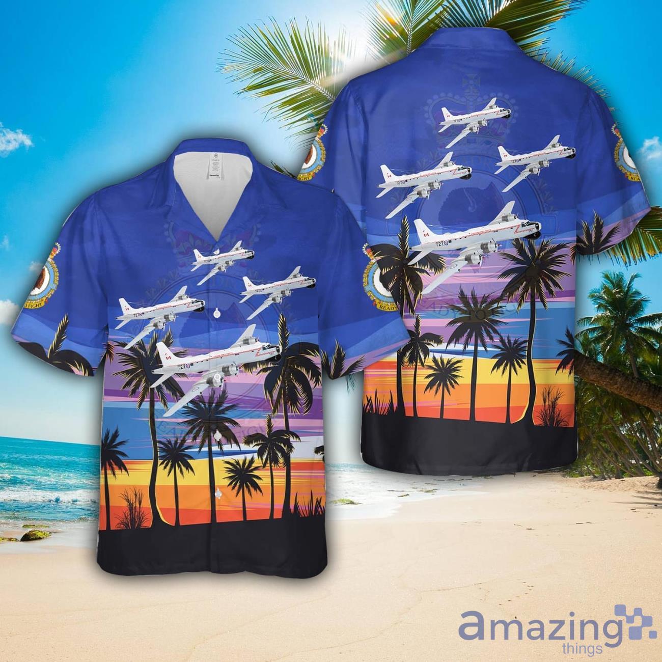 Royal Canadian Air Force 404 Long Range Patrol and Training Squadron CP 107 Argus Hawaiian Shirt Beach Shirt For Men Women image Royal Canadian Air Force 404 Long Range Patrol and Training Squadron CP-107 Argus Hawaiian Shirt Beach Shirt For Men Women Product Photo 1