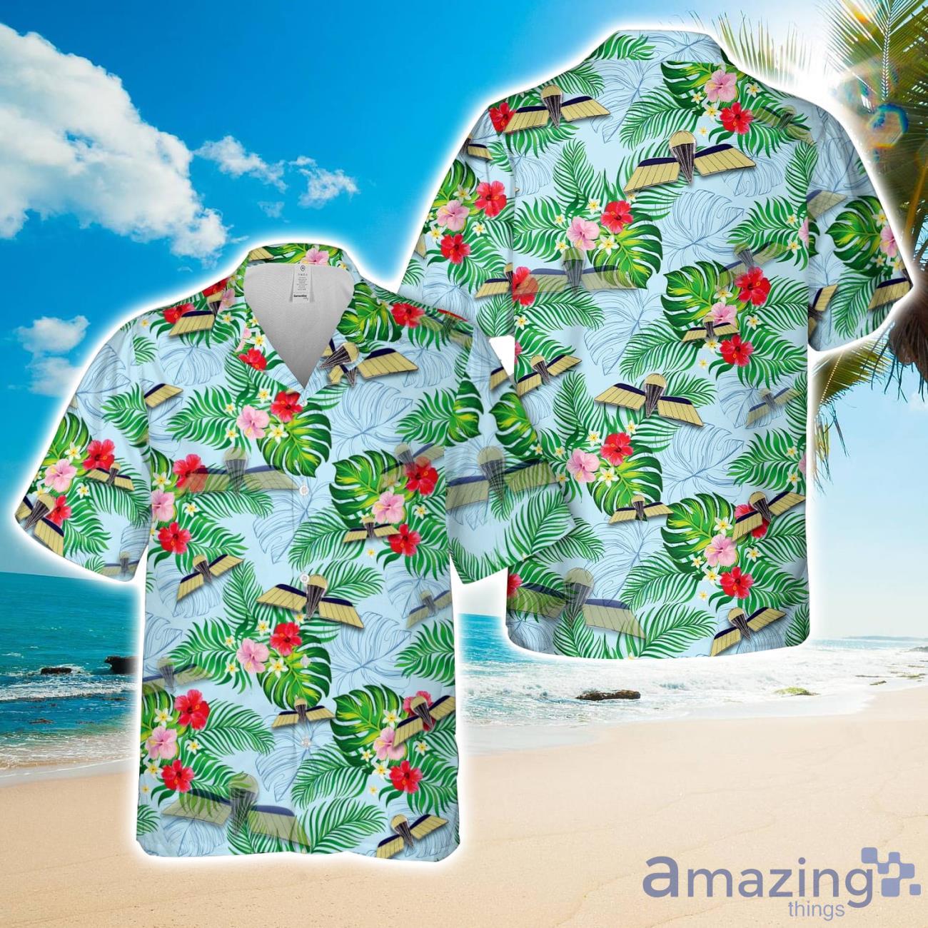 Royal Netherland Army Paratrooper B Wings Hawaiian Shirt Aloha Beach Summer Shirt image Royal Netherland Army Paratrooper B Wings Hawaiian Shirt Aloha Beach Summer Shirt Product Photo 1
