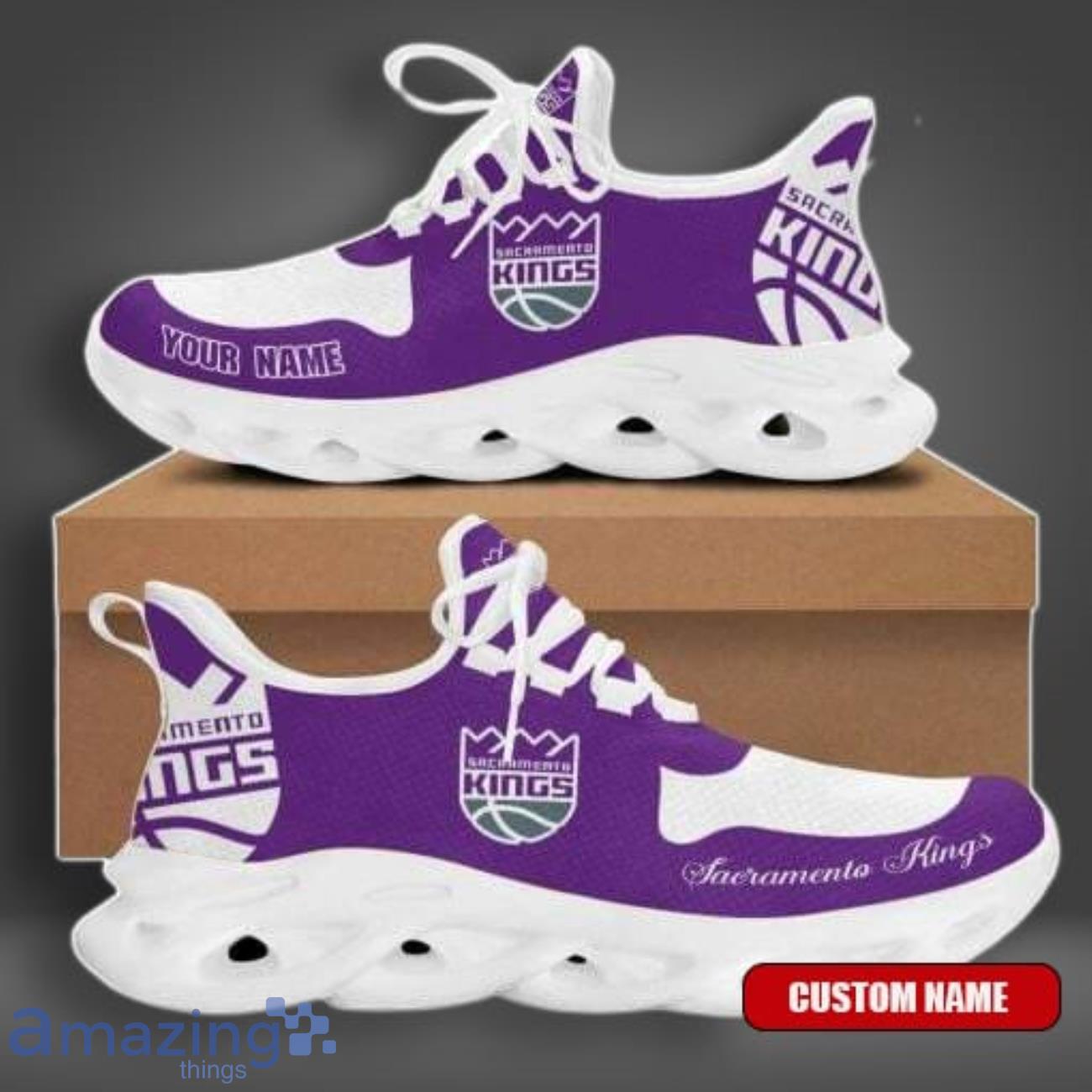 Sacramento Kings Purple Custom Name Max Soul Shoes Leading The Trend Of Sport Sneakers image Sacramento Kings Purple Custom Name Max Soul Shoes Leading The Trend Of Sport Sneakers Product Photo 1