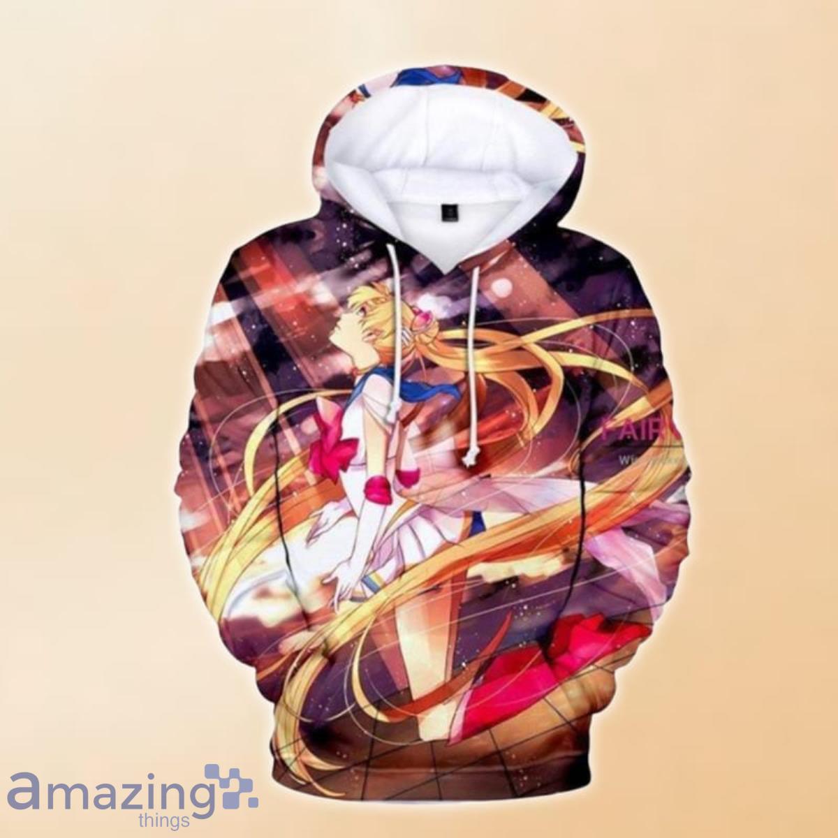 Sailor Moon Tsukino Usagi 3D Hoodie Special Gift For Men And Women image Sailor Moon Tsukino Usagi 3D Hoodie Special Gift For Men And Women Product Photo 1