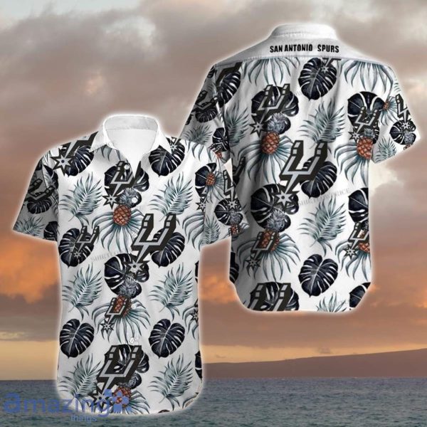 San Antonio Spurs Hawaiian Shirt Tropical Flowers Summer Style Gift For Men And Women Product Photo 1