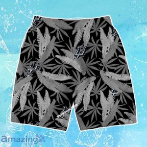 San Antonio Spurs Team Logo Pattern Leaves Vintage Art Hawaiian Shirt & Short Product Photo 4