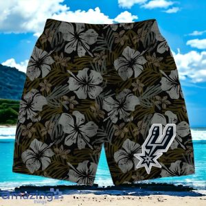 San Antonio Spurs Team Logo Pattern Retro Hawaiian Shirt And Short Product Photo 4