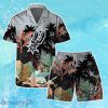 San Antonio Spurs Team Logo Pattern Tropical Hawaiian Shirt & Short